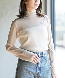 ラメシアーハイネックカットソー