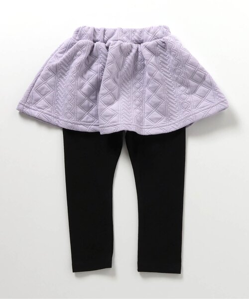 BREEZE(ブリーズ)の「レギンス付きスカート(スカート・キッズ・オフホワイト/ブラウン/レッド/パープル・80/90/100/110/120/130/140)」の1枚目の写真