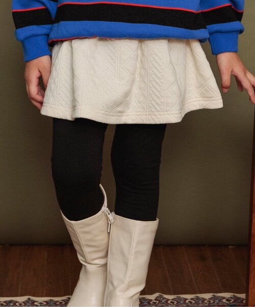 BREEZE(ブリーズ)の「レギンス付きスカート(スカート・キッズ・オフホワイト/ブラウン/レッド/パープル・80/90/100/110/120/130/140)」の2枚目の写真