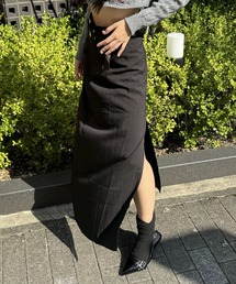 madrepadre（マドレパドレ）の「ベルト付きスリットロングスカート（スカート）」