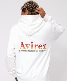 《WEB&DEPOT限定》"EMBROIDERY LOGO & WISHES" PULLOVER HOODIE / "エンブロイダリーロゴ & ウィシィズ" プルオーバーフーディー / AVIREX / アヴィレックス