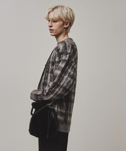 ADAMPATEK 別注 パテッド＆ファー巾着ショルダーバッグ（ショルダーバッグ）｜tk.TAKEO KIKUCHI（ティーケータケオキクチ）