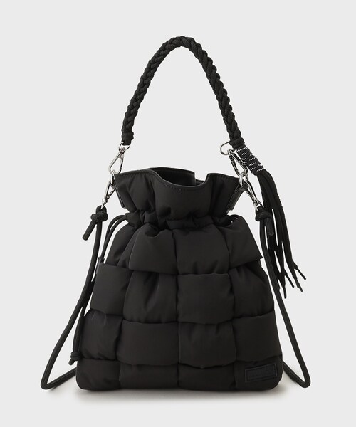 ADAMPATEK 別注 パテッド＆ファー巾着ショルダーバッグ（ショルダーバッグ）｜tk.TAKEO KIKUCHI（ティーケータケオキクチ）