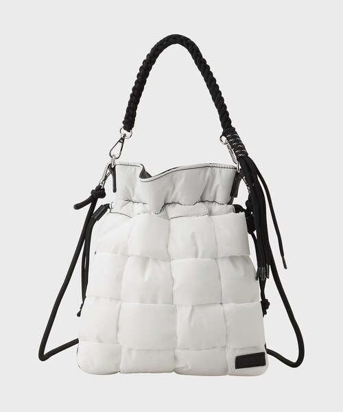 ADAMPATEK 別注 パテッド＆ファー巾着ショルダーバッグ（ショルダーバッグ）｜tk.TAKEO KIKUCHI（ティーケータケオキクチ）