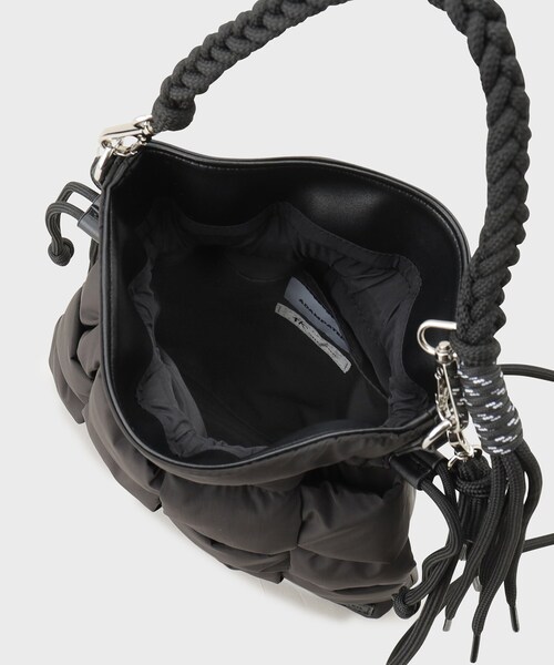 ADAMPATEK 別注 パテッド＆ファー巾着ショルダーバッグ（ショルダーバッグ）｜tk.TAKEO KIKUCHI（ティーケータケオキクチ）