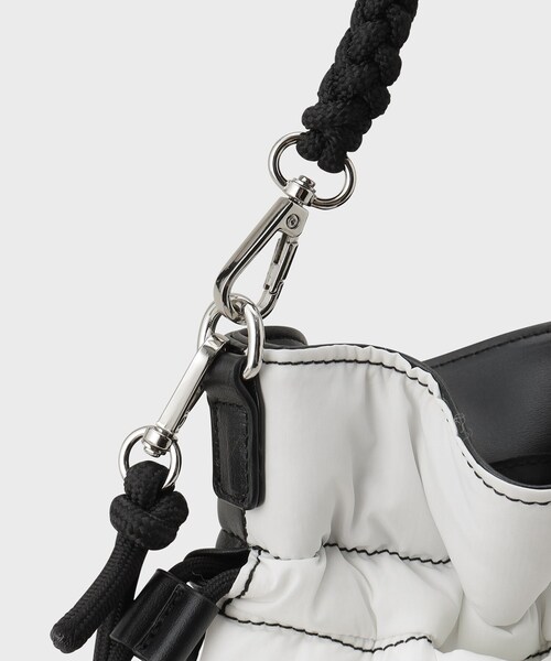 ADAMPATEK 別注 パテッド＆ファー巾着ショルダーバッグ（ショルダーバッグ）｜tk.TAKEO KIKUCHI（ティーケータケオキクチ）