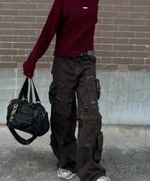 Moonlight Mansion | ストリートファッション Moonlight Mansion ムーンライトマンション KARGO PANTS カーゴパンツ カーゴデニムパンツ 2wayパンツ ハーフパンツ フルレングス カモフラパンツ グランジファッション Y2K(カーゴパンツ)