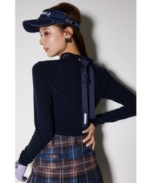 【RIENDA GOLF】バックリボンカットトップス 春服