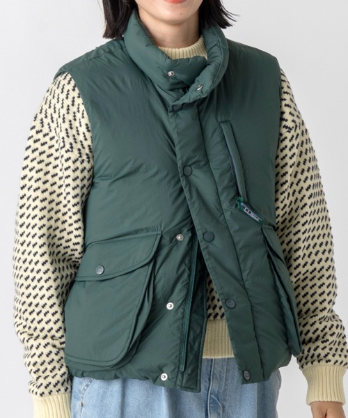 L.L.Bean（エルエルビーン）の「【JAPAN EDITION】ホールデン・ダウン・ベスト（ダウンベスト・レディース・ネイビー/タン/グリーン/レッド・MEDIUM）」の21枚目の写真