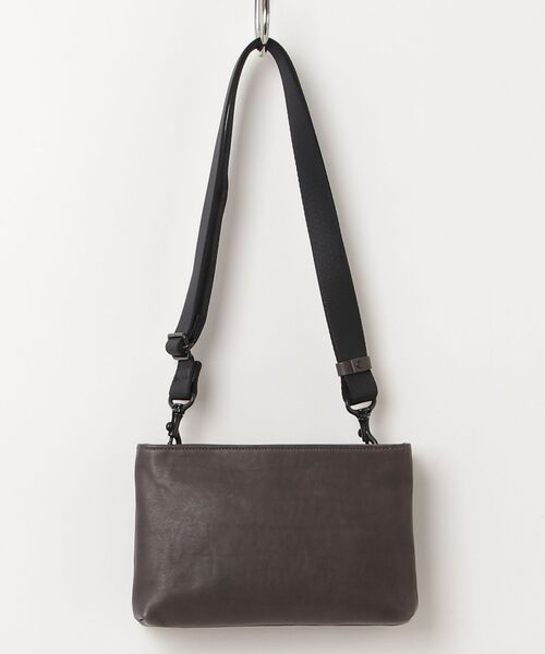 PATRICK STEPHAN(パトリックステファン)の「PATRICK STEPHAN/パトリックステファン/Leather 'twin pochette' S/243ABG07(トートバッグ・メンズ・ブラック/グレー・F)」の1枚目の写真