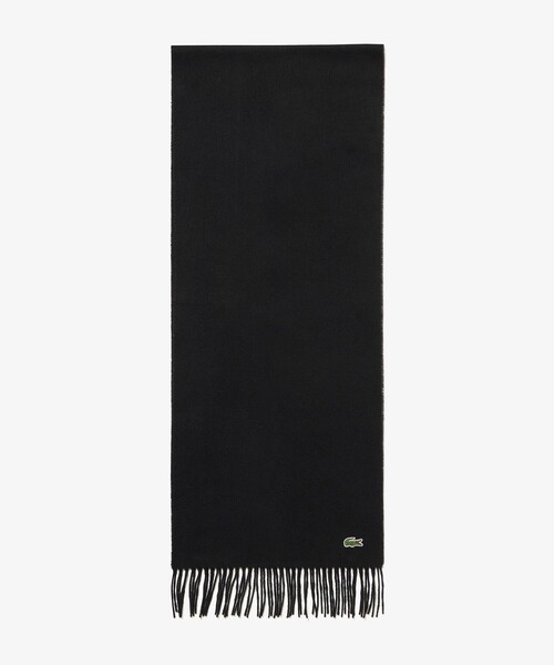 LACOSTE（ラコステ）の「エッセンシャルマフラー（マフラー・メンズ・ダークネイビー/ライトブルー/ワイン/ブラック/グレー・FREE）」の7枚目の写真