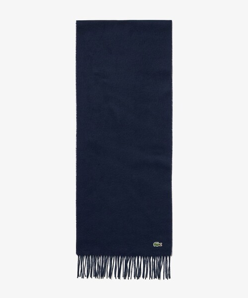 LACOSTE（ラコステ）の「エッセンシャルマフラー（マフラー・メンズ・ダークネイビー/ライトブルー/ワイン/ブラック/グレー・FREE）」の9枚目の写真
