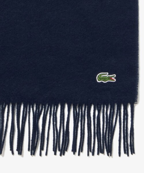 LACOSTE（ラコステ）の「エッセンシャルマフラー（マフラー・メンズ・ダークネイビー/ライトブルー/ワイン/ブラック/グレー・FREE）」の10枚目の写真