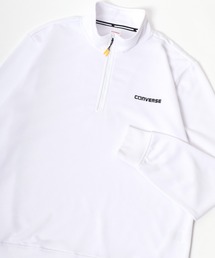CONVERSE/コンバース ワンポイントロゴ テック スウェット ハーフジップ トレーナー レディース メンズ