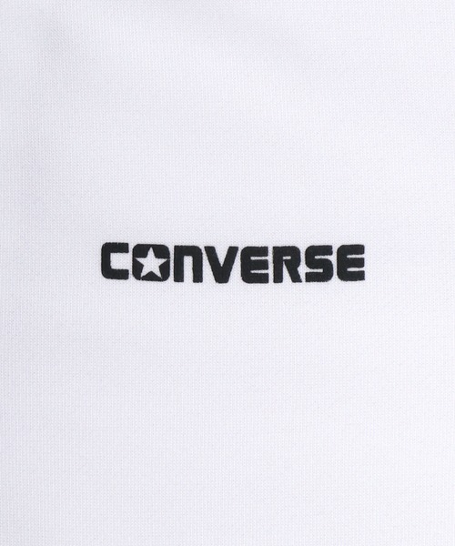 CONVERSE(コンバース)の「CONVERSE/コンバース ワンポイントロゴ テック スウェット ハーフジップ トレーナー レディース メンズ(スウェット・メンズ・チャコール/ホワイト/ブラック/グレー・M/L/LL)」の12枚目の写真