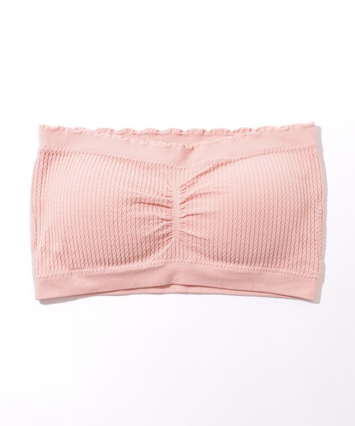 Lace Ladies（レースレディース）の「ソリッドカラー メロウフリル カップ付き チューブトップ（チューブトップ・レディース・ブラック/ライトグレー/ホワイト/ピンク/ミント/ベージュ/ダークグレー/オレンジ・FREE）」の15枚目の写真