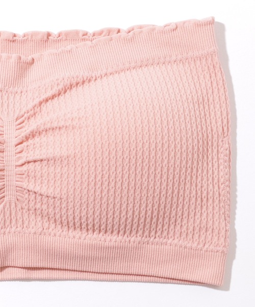 Lace Ladies（レースレディース）の「ソリッドカラー メロウフリル カップ付き チューブトップ（チューブトップ・レディース・ブラック/ライトグレー/ホワイト/ピンク/ミント/ベージュ/ダークグレー/オレンジ・FREE）」の16枚目の写真