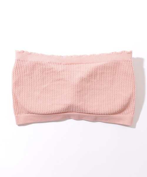 Lace Ladies（レースレディース）の「ソリッドカラー メロウフリル カップ付き チューブトップ（チューブトップ・レディース・ブラック/ライトグレー/ホワイト/ピンク/ミント/ベージュ/ダークグレー/オレンジ・FREE）」の21枚目の写真