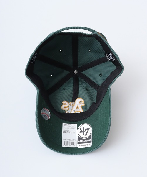 '47（フォーティーセブン）の「47Brand MLB公式 47Brand CLEAN UP BBCAP コーデュロイ ベースボールキャップ（キャップ・メンズ・ネイビー/ネイビー系1/ロイヤルブルー/ケリーグリーン/ブラック系/ブラック/ダークグリーン/レッド/ネイビー系・FREE）」の22枚目の写真