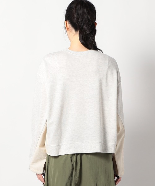 Grand PARK(グランドパーク)の「ナイロンドッキングスウェット(Tシャツ/カットソー・レディース・ベージュ/グレー/ライトグレー・FREE)」の22枚目の写真