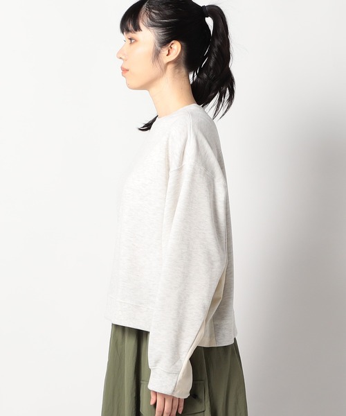 Grand PARK(グランドパーク)の「ナイロンドッキングスウェット(Tシャツ/カットソー・レディース・ベージュ/グレー/ライトグレー・FREE)」の21枚目の写真