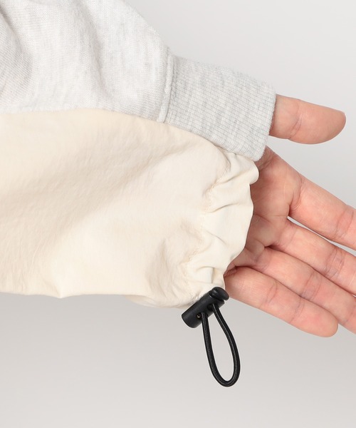 Grand PARK(グランドパーク)の「ナイロンドッキングスウェット(Tシャツ/カットソー・レディース・ベージュ/グレー/ライトグレー・FREE)」の18枚目の写真