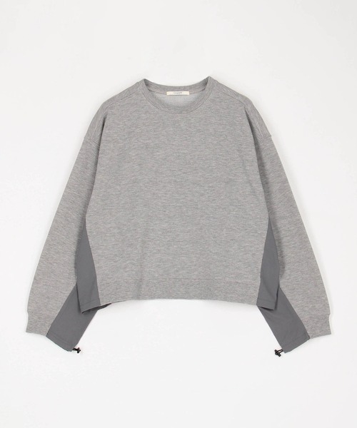 Grand PARK(グランドパーク)の「ナイロンドッキングスウェット(Tシャツ/カットソー・レディース・ベージュ/グレー/ライトグレー・FREE)」の11枚目の写真