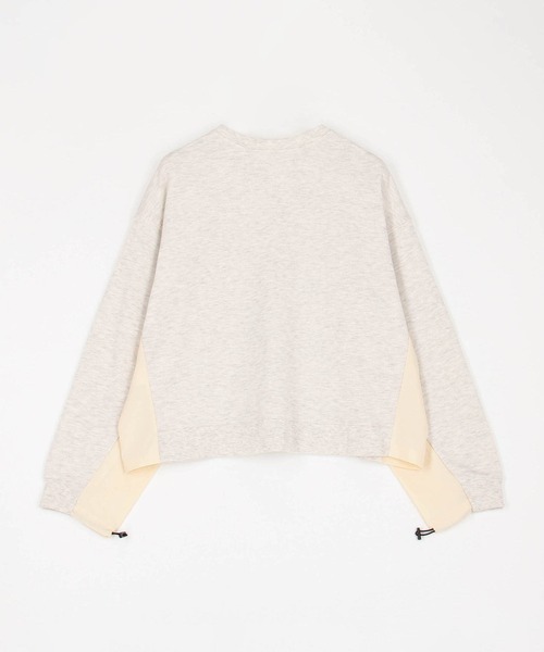 Grand PARK(グランドパーク)の「ナイロンドッキングスウェット(Tシャツ/カットソー・レディース・ベージュ/グレー/ライトグレー・FREE)」の10枚目の写真