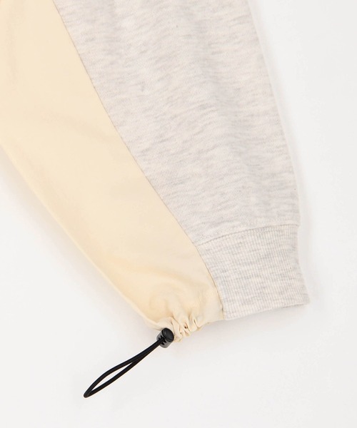 Grand PARK(グランドパーク)の「ナイロンドッキングスウェット(Tシャツ/カットソー・レディース・ベージュ/グレー/ライトグレー・FREE)」の8枚目の写真