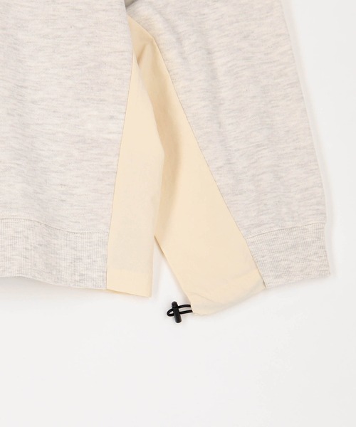 Grand PARK(グランドパーク)の「ナイロンドッキングスウェット(Tシャツ/カットソー・レディース・ベージュ/グレー/ライトグレー・FREE)」の7枚目の写真