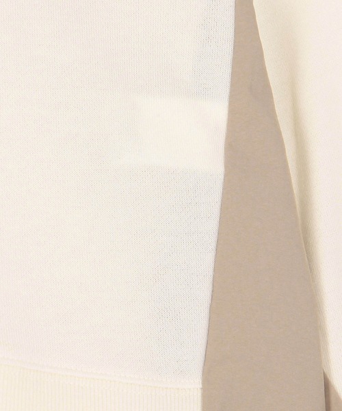 Grand PARK(グランドパーク)の「ナイロンドッキングスウェット(Tシャツ/カットソー・レディース・ベージュ/グレー/ライトグレー・FREE)」の6枚目の写真