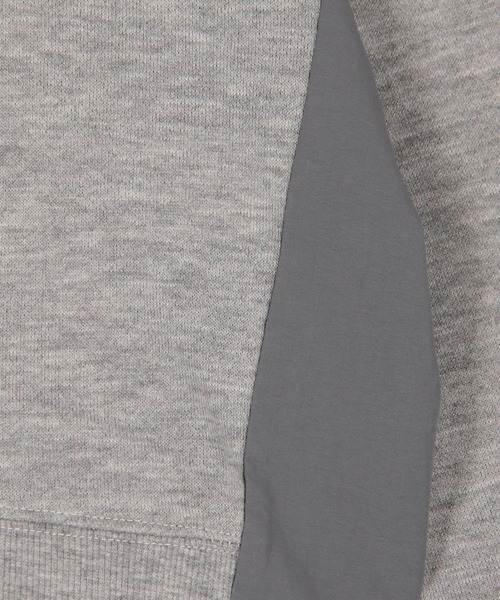 Grand PARK(グランドパーク)の「ナイロンドッキングスウェット(Tシャツ/カットソー・レディース・ベージュ/グレー/ライトグレー・FREE)」の4枚目の写真