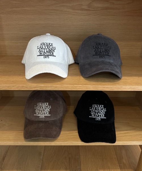 lawgy(ラウジー)の「corduroy embroidery cap / コーデュロイエンブロイダリーキャップ(キャップ・レディース・ブラック/ブラウン/グレー/アイボリー・FREE)」の5枚目の写真