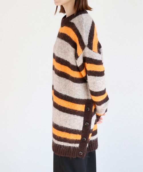 cepo(セポ)の「ミックスカラーボーダーニットチュニック(チュニック・レディース・オフホワイト/サックスブルー/ブラウン・M)」の20枚目の写真