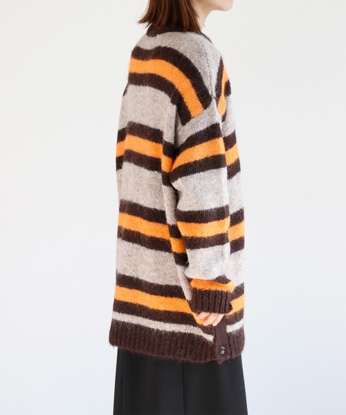 cepo(セポ)の「ミックスカラーボーダーニットチュニック(チュニック・レディース・オフホワイト/サックスブルー/ブラウン・M)」の22枚目の写真