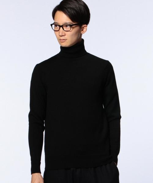 UNITED ARROWS（ユナイテッドアローズ）の「UAS ウール シルク ミドルゲージ タートル ニット（OCEANS 12月号掲載商品）◆（ニット/セーター・メンズ・オフホワイト/ブラック/ブラウン・X-SMALL/SMALL/MEDIUM/X-LARGE/LARGE/XX-LARGE）」の4枚目の写真