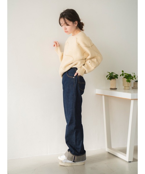 【セール】ウエストリメイクロールアップデニム（デニムパンツ）｜Ungrid（アングリッド）
