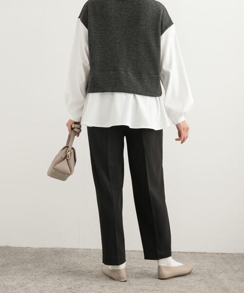 URBAN RESEARCH DOORS（アーバンリサーチドアーズ）の「カットジョーゼットテーパードパンツ（その他パンツ・レディース・ブラック/ネイビー・SMALL/MEDIUM）」の7枚目の写真