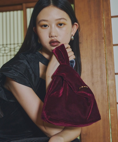 セール】ベロアバッグ / velour bag（ハンドバッグ）｜ANDRESD