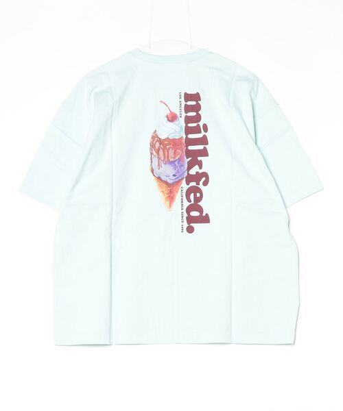 MILKFED.（ミルクフェド）の「ICE CREAM WIDE S/S TEE（Tシャツ/カットソー・レディース・ブラック/オフホワイト/ライトグリーン・ONE SIZE）」の15枚目の写真