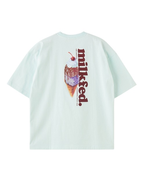 MILKFED.（ミルクフェド）の「ICE CREAM WIDE S/S TEE（Tシャツ/カットソー・レディース・ブラック/オフホワイト/ライトグリーン・ONE SIZE）」の5枚目の写真