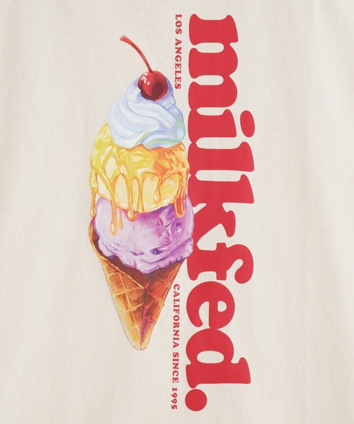 MILKFED.（ミルクフェド）の「ICE CREAM WIDE S/S TEE（Tシャツ/カットソー・レディース・ブラック/オフホワイト/ライトグリーン・ONE SIZE）」の14枚目の写真