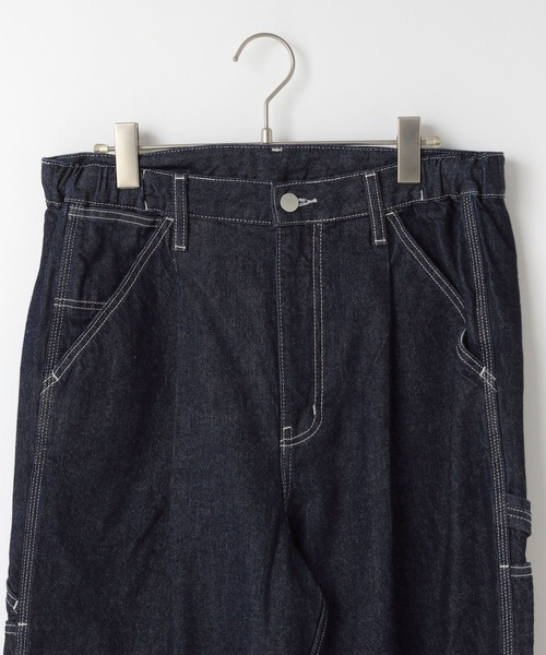 LOWRYS FARM（ローリーズファーム）の「デニムペインターパンツ　 251613（デニムパンツ・メンズ・ホワイト/ネイビー・MEDIUM/LARGE）」の12枚目の写真