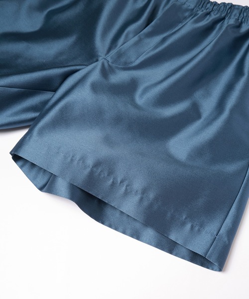 CULLNI（クルニ）の「High Count Silk Blend Twill Easy Short Pant（その他パンツ・メンズ・ブルー/ブラック・1/0/2）」の15枚目の写真