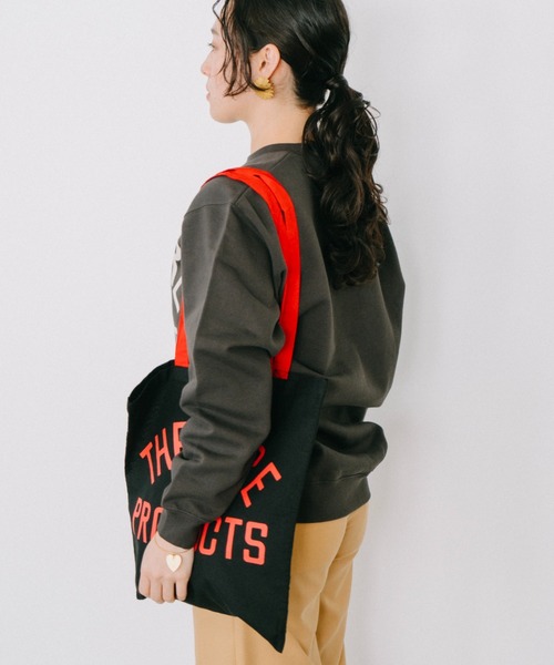 THEATRE PRODUCTS（シアタープロダクツ）の「THEATREPRODUCTS ロゴトートバッグ（トートバッグ・レディース・ブラック/ホワイト/レッド/オレンジ・FREE）」の16枚目の写真