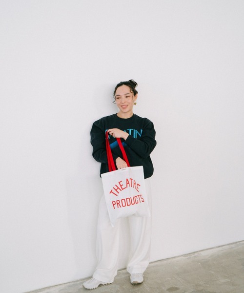 THEATRE PRODUCTS（シアタープロダクツ）の「THEATREPRODUCTS ロゴトートバッグ（トートバッグ・レディース・ブラック/ホワイト/レッド/オレンジ・FREE）」の19枚目の写真