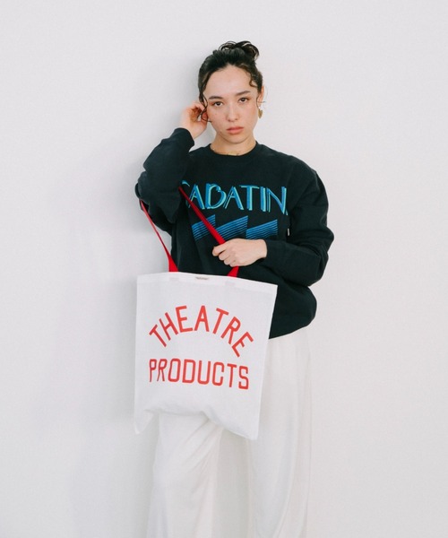 THEATRE PRODUCTS（シアタープロダクツ）の「THEATREPRODUCTS ロゴトートバッグ（トートバッグ・レディース・ブラック/ホワイト/レッド/オレンジ・FREE）」の20枚目の写真