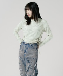 Chick | SIDE Shirring Cut Sew / サイド シャーリング カットソー(Tシャツ/カットソー)