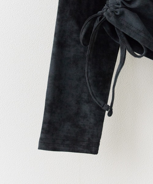 Chick（チック）の「SIDE Shirring Cut Sew / サイド シャーリング カットソー（Tシャツ/カットソー・レディース・ブラウン/ホワイト/ブラック/ナチュラル・FREE）」の6枚目の写真