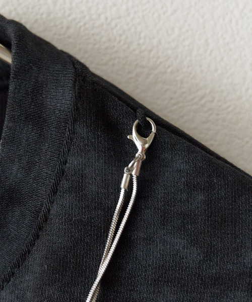 Chick（チック）の「SIDE Shirring Cut Sew / サイド シャーリング カットソー（Tシャツ/カットソー・レディース・ブラウン/ホワイト/ブラック/ナチュラル・FREE）」の9枚目の写真